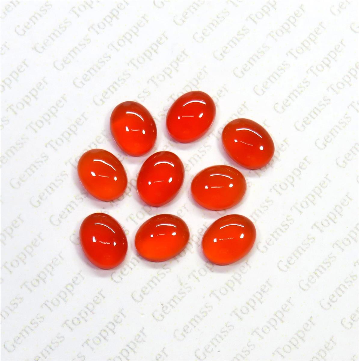 Carnelian 7x9 mm Oval Cabochon
